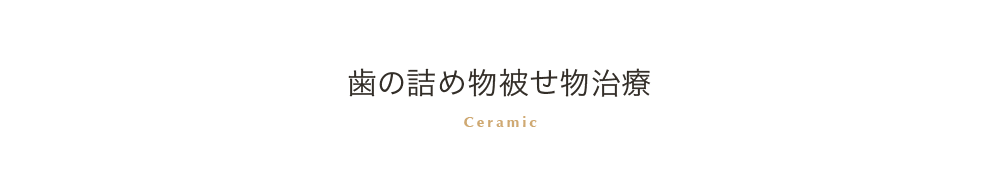 歯の詰め物被せ物治療